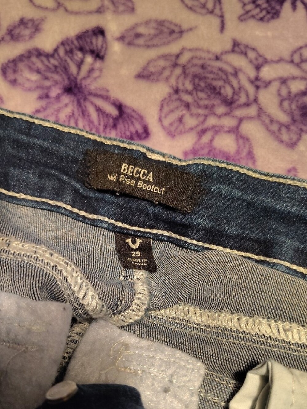 True Religion Women's Dark Blue Boot Cut Jeans - Picture 2 of 4